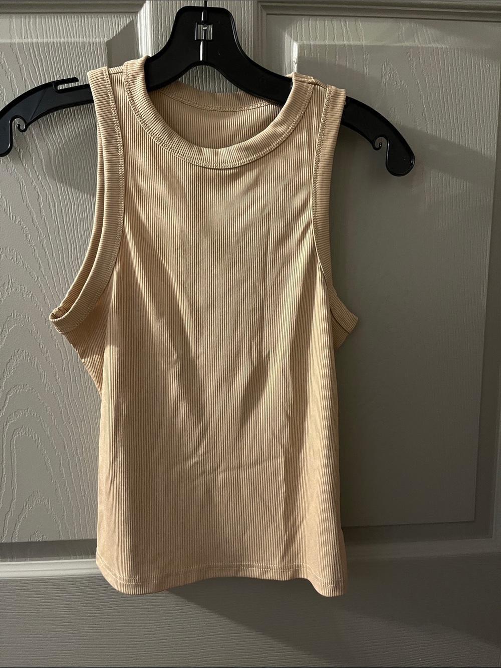 7/$20 SHEIN Ribbed Tank Top in Beige